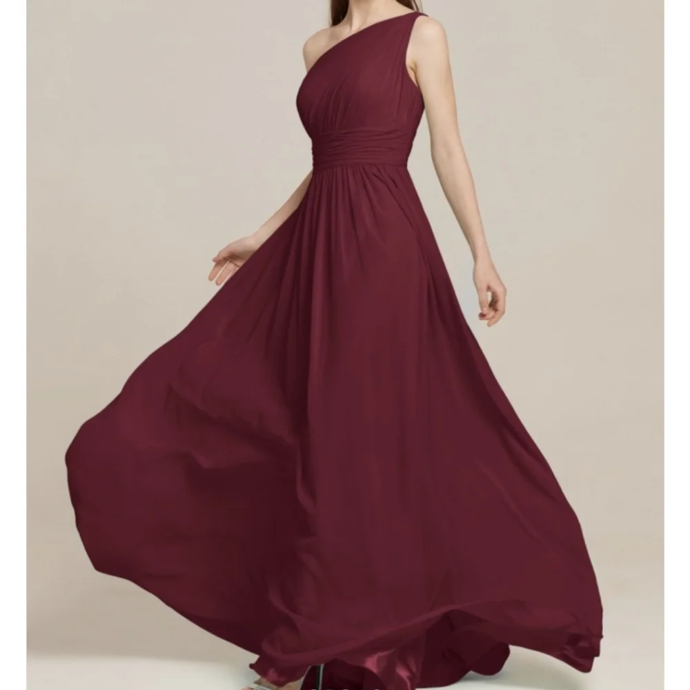 AW Grace Bridesmaid Prom Formal Special Occasion Wedding Guest Dress, 10, Red - Picture 3 of 9